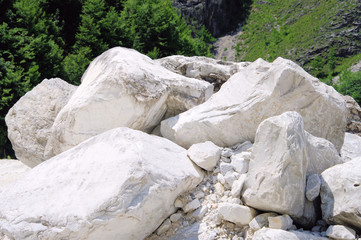 Carrara Marmor Steinbruch - Carrara  marble stone pit 08