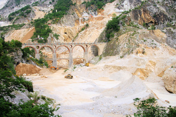 Carrara Marmor Steinbruch - Carrara  marble stone pit 13