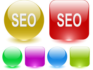 Seo. Vector interface element.