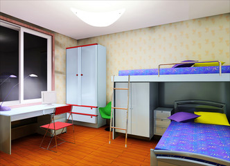 a children's bedroom design proposal