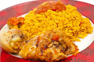 chicken and mexican style rice