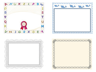 Four Certificate of Completion Templates