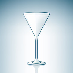 Empty Martini Glass