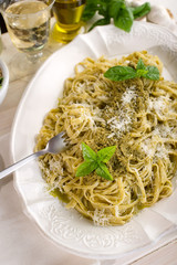 pesto linguine