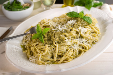 pesto linguine