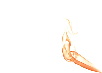 abstract, smoke on a white background