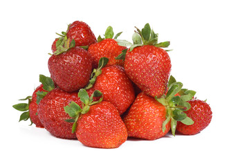 strawberry on white background