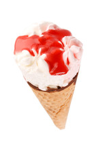 ice cream in the cone