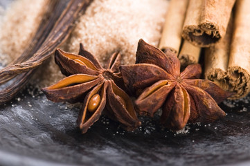 aromatic spices with brown sugar