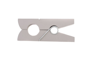 isolated clothes peg on a white background