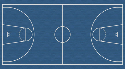 Basketballplatz blau © stockphoto-graf