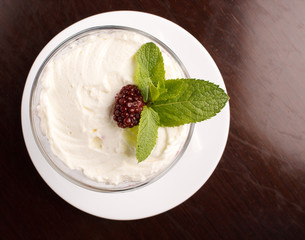 dessert with berries