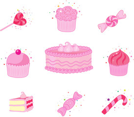 Dessert  icon set