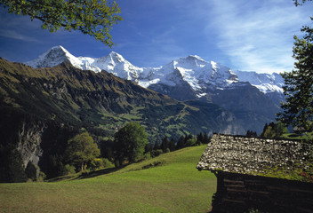 Eiger, Mönch & Jungfrau - obrazy, fototapety, plakaty