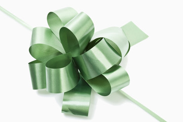 grünes Geschenkband