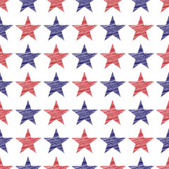 Fourth of July Stars Pattern - 23738298