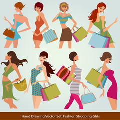 shopping girls