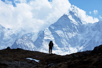 Fototapeta na wymiar Hike in Himalayan