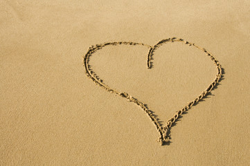 heart in the sand