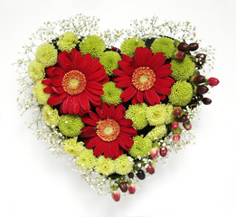 heart flowers