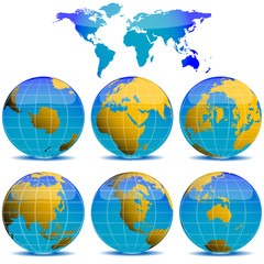 world globes collection