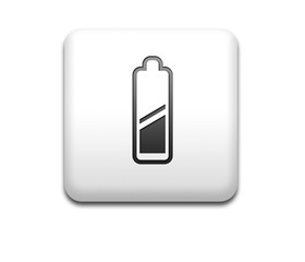 Boton cuadrado blanco bateria