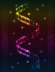 Abstract spiral - colored vector background