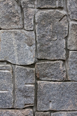 A Decorative Rock Wall Using Various Size Rocks