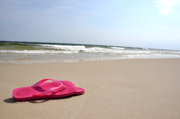 Flip Flops on Beach