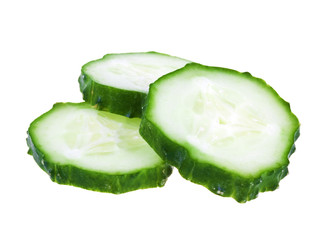 Fresh sliced cucumber