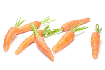 Carrot vegetable on white