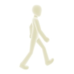 white person walking right