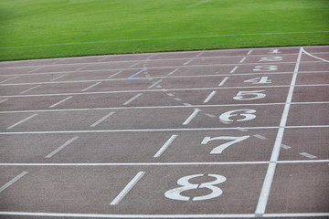 athletics race track finish lane