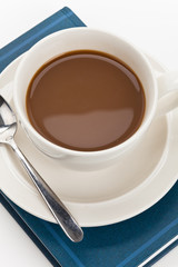 Coffee and book