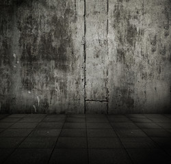 grunge metallic interior