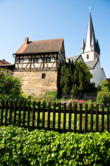 Fototapeta na wymiar Baunach Stadkirche 2513