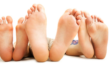 Naklejka premium Human soles