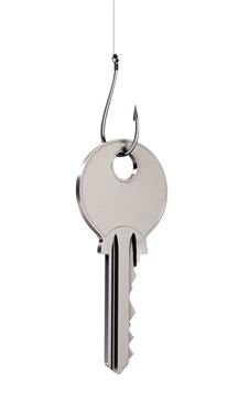 Key on a fishing-hook