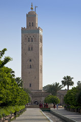 Fototapeta na wymiar Marrakech - Moschea Koutoubia