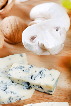 group of cheeses