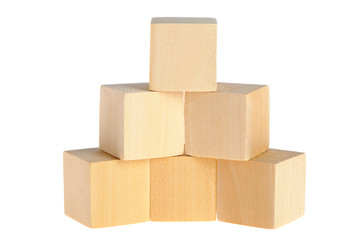 Obraz premium construction from wooden cubes