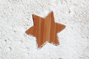 Sternabdruck Puderzucker