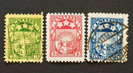 Timbres de Lettonie