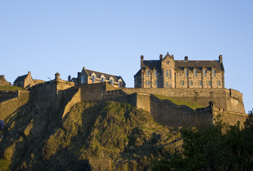 Fototapeta na wymiar Panoramiczny widok na Zamek w Edynburgu, Szkocja