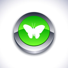 Butterfly 3d button.
