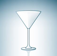 Empty Martini Glass