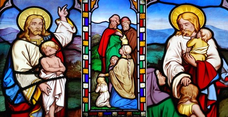Religious stained glass window collection