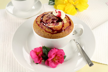 Blackberry Sponge Pudding