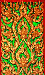 traditional thai style art carving