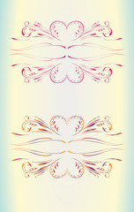 Fototapeta na wymiar Swirl elements and monograms for design and decorate.